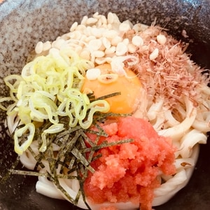 簡単すぎる☆明太釜玉うどん♪